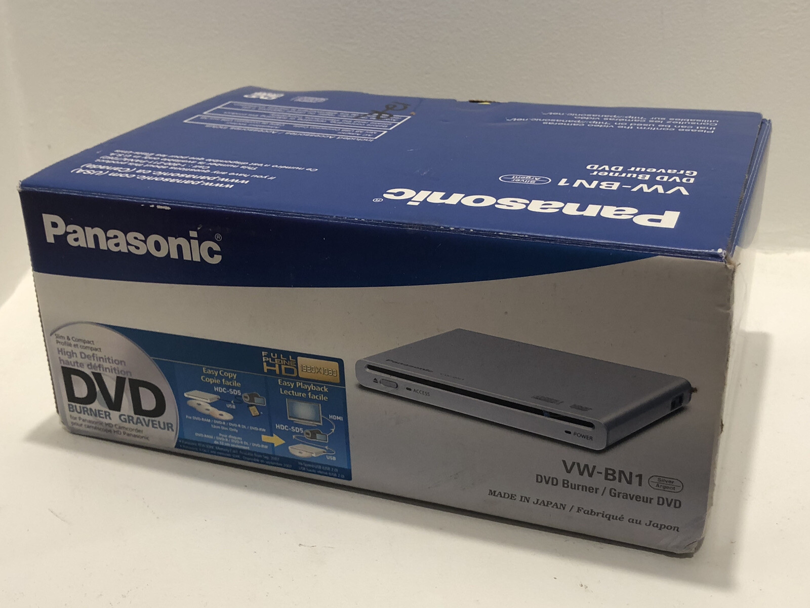 NIB Panasonic VWBN1 Portable Direct to Camcorder and PC DVD Burner