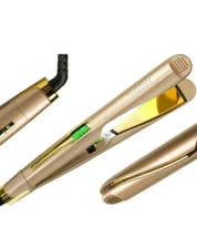 ANGENIL Professional Hair Straightener and Curler 2 in 1, Multi-Styler Titanium