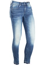 G Star 3301 Mid Skinny Ankle Wmn Jeans Hose Used Denim Cropped Damen Stretch 