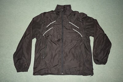 Crivit Sport Cycle schwarze Jacke Mantel Gr. M reflektierende abnehmbare Arme Weste