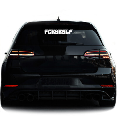 FCKYRSLF Aufkleber Auto Heckscheibenaufkleber Sticker Tuningaufkleber FF317