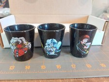 Lote de 3 vasos de chupito del caos dama negra muerte demonio castidad