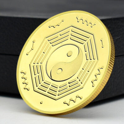 Chinese Black Tortoise Xuanwu Genbu Challenge Coin Gold Plated