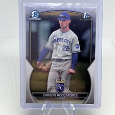 2023 BOWMAN DRAFT CHROME CARSON ROCCAFORTE ROYALS #BDC-140 1ST