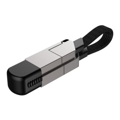 Keyring Multi Connectors Cable 4 in 1 Charger Cord Multi Charging Cable Short