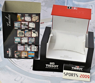 Boîte à Montre Gousset Tissot - Bleue, Occasion, écrin De Présentation