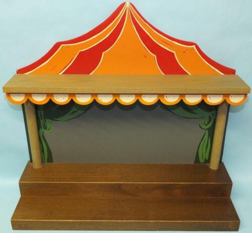 ANRI | CIRCUS TENT BIG TOP BACKDROP ✪NEW✪ WOOD DISPLAY ITALY FIGURINES RARE USA - Picture 2 of 8