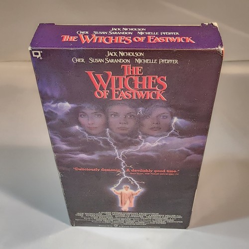 The Witches of Eastwick VHS Tape Jack Nicholson Cher Michelle Pfeiffer Sarandon - Picture 3 of 12