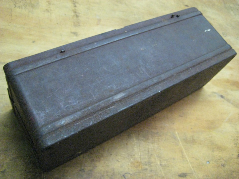 Antique Tractor or Farm Implement Metal Tool Box | eBay