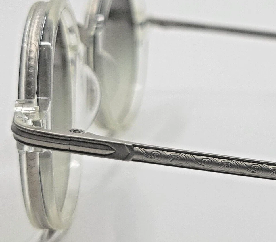 Masunaga by Kenzo Takada Mokko Matte Silver/Crystal Green Gradient Lenses NIB - Image 3 of 4