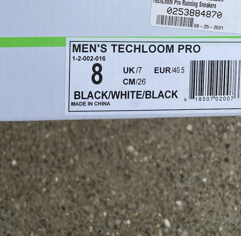 APL Athletic Propulsion Labs Techloom Pro Sneaker Men's Size 8 Black White