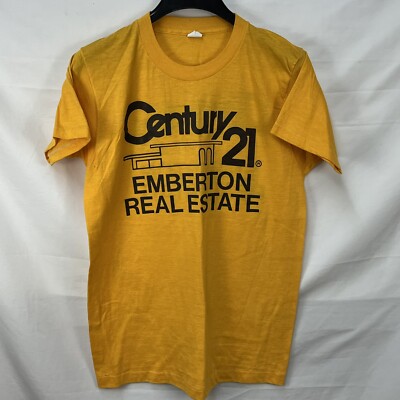 VINTAGE 70S NOS CENTURY 21 REAL ESTATE T SHIRT SIZE S/M | eBay