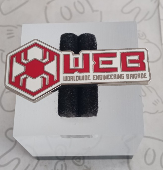 WEB Slingers Ride Worldwide Engineering Brigade Spider-man Disney Pin