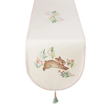 Design Imports Embellished Table Runner, Spring Bunny (755686)