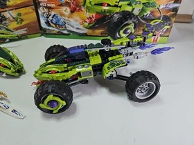 Lego Ninjago 9445 Fangpyre Truck Ambush & 9447 Lashas Bite Cycle Parts & Box Lot