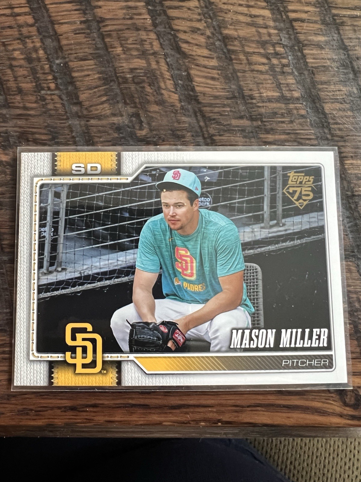 Mason Miller 2026 Topps Series 1 Golden Mirror Image Variation SSP #179 Padres
