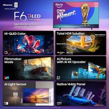 Hisense 100" Class E6 Series QLED 4K UHD Smart Fire TV (100E6QF, 2025 Model) - Q 4