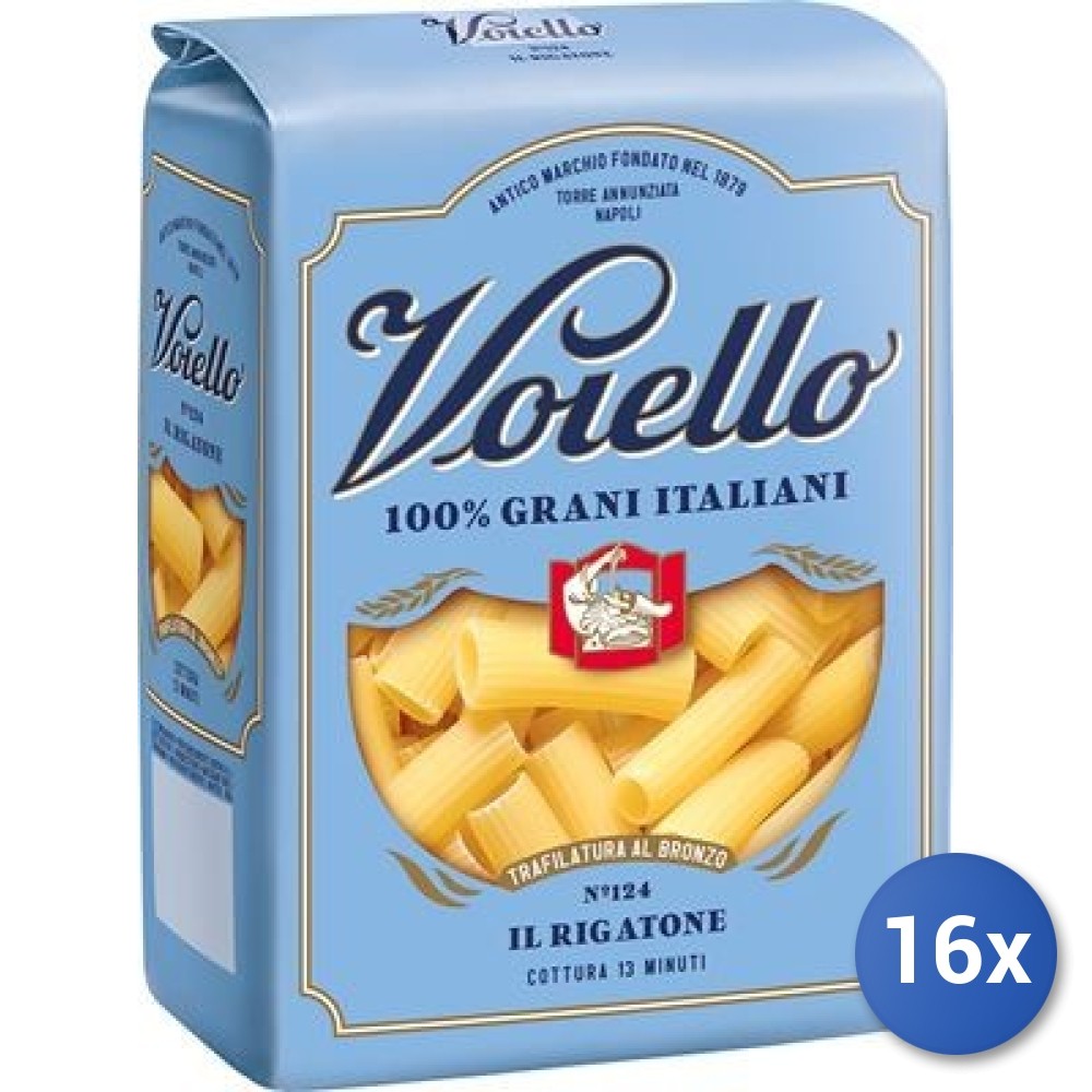 16X Multipack Voiello Semolina Rigatoni 500g