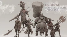 Court of Sunlight and Cinder | TABLETOP SCALE | D&D TTRPG Miniature | Realsteone
