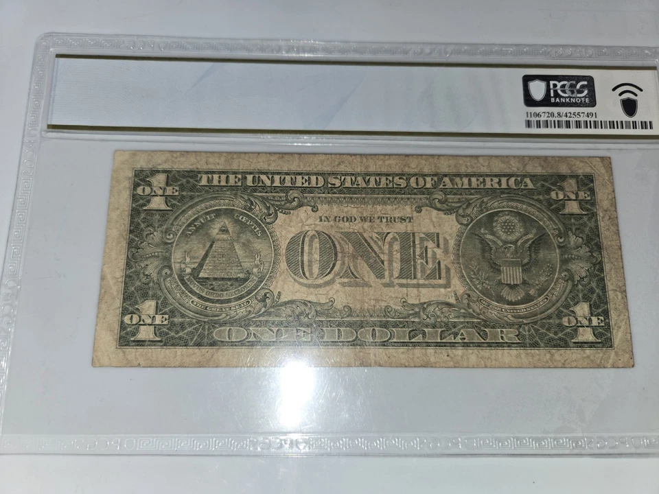 1$ 1981A Federal Reserve Note San Francisco Very Good 8 "Radar" Serial Number - Image 4 of 4