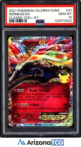 Pokemon 2021 Xerneas EX 97/146 Classics Celebrations GEM MINT PSA 10