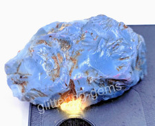 Australian Sky Blue Opal Rough 193.55 Ct Certified Natural Loose Gemstone 5DNU