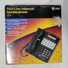 AT T 954 4-Line Phone Intercom Speakerphone Business System with Caller ID Pager