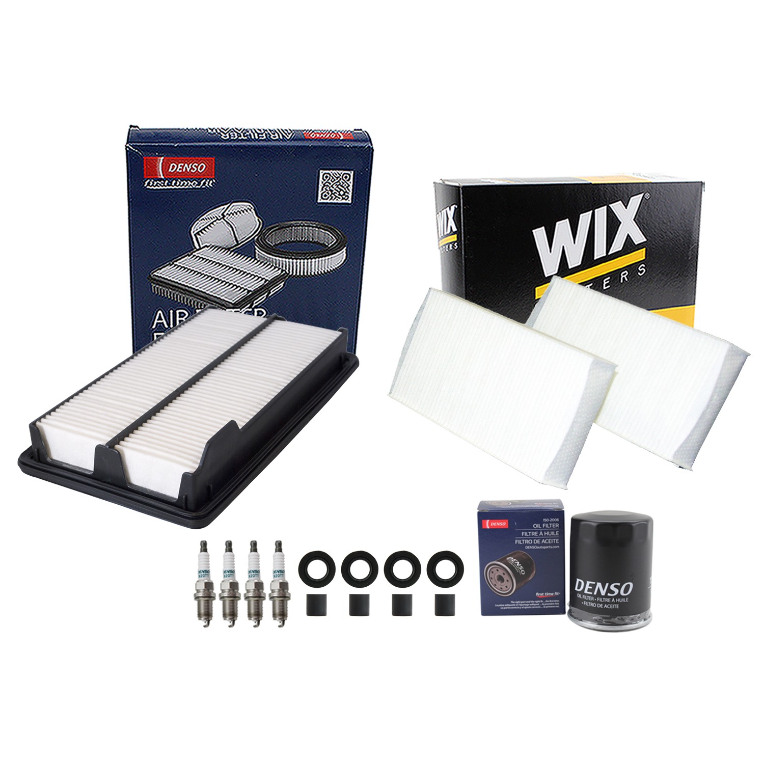 Denso Tune Up Kit NGK 4 Spark Plugs  Boots Kit for Element 2.4L L4 K24A8 07-11