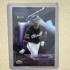 2026 Topps Chrome Black Jung Hoo Lee Purple /75
