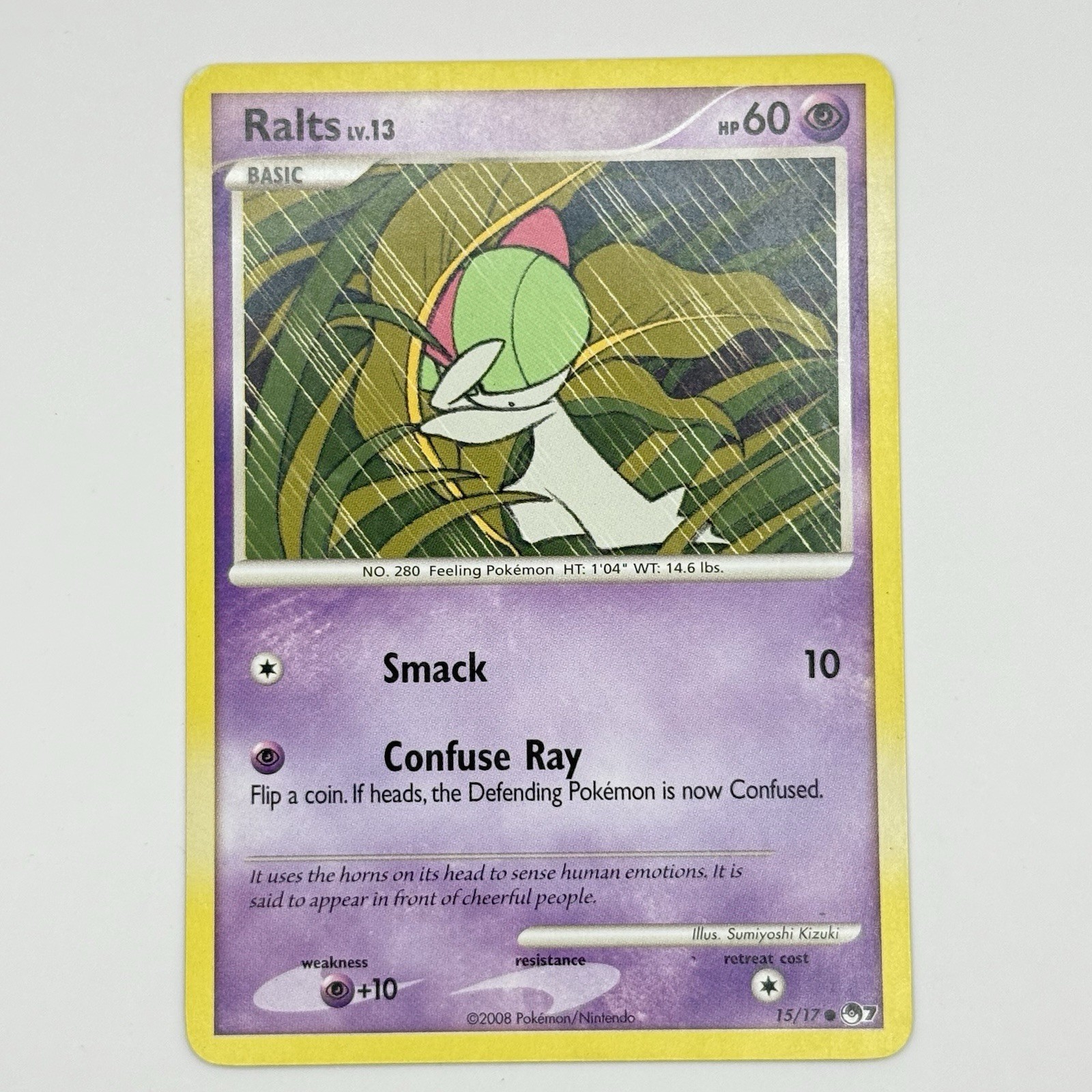 Ralts 15/17 Common Pokemon TCG POP Series 7 MP Moderately Played