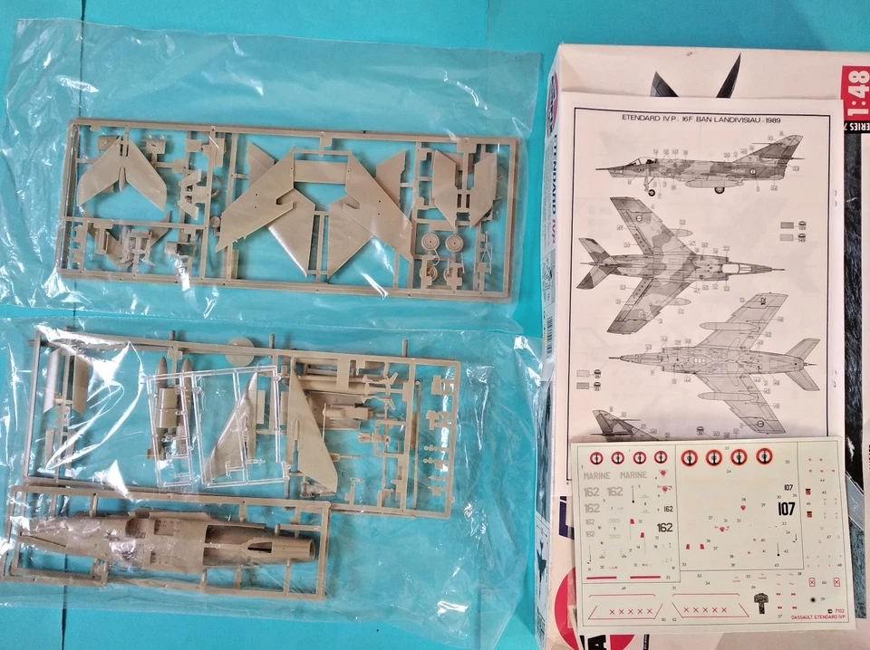 ETENDARD IVP 1:48 Airfix 7102 come nuovo completo sigillato - Immagine 2 di 4