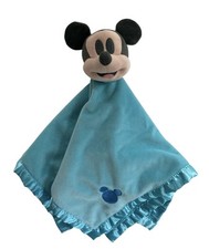 Disney Baby 15  Mickey Mouse Lovey Blanket Plush Blue