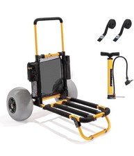 Bonnlo Carrello da Pesca da Spiaggia, Carrello da Spiaggia con Ruote per Palloncini Grandi da 12"