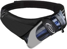 AiRunTech Running Hydration Belt with Water Without Bottle Belt BK 
