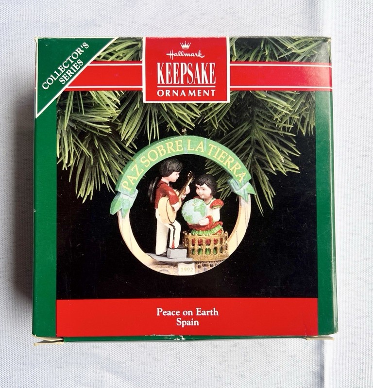 1992 Hallmark Peace On Earth Spain Christmas Ornament