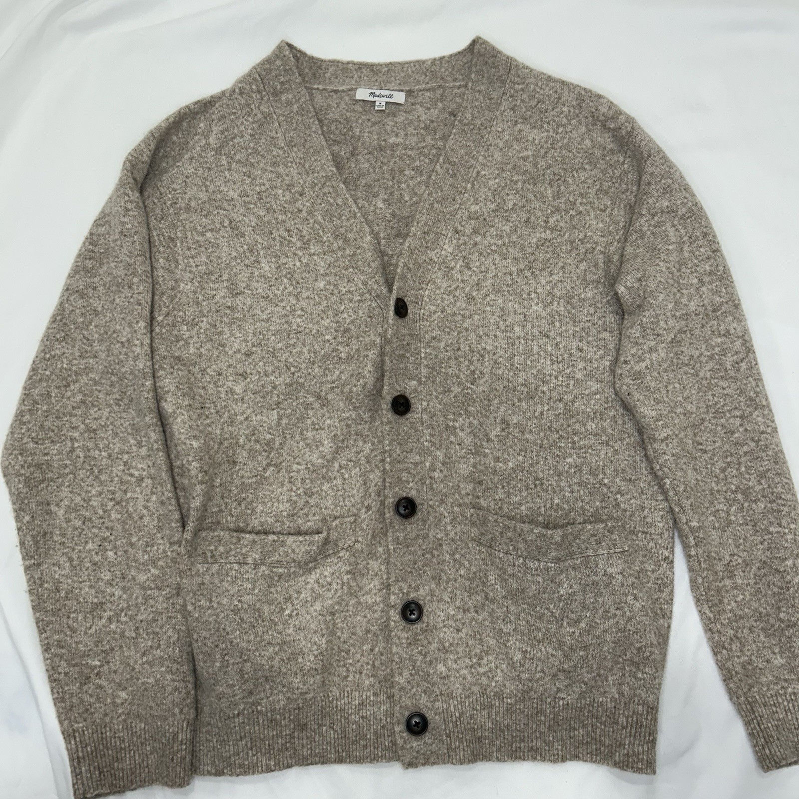 Madewell Wool  Blend Cardigan Sweater Button-Up Womens Size Medium