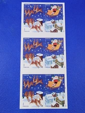 Christmas Santa and Sleigh Forever Stamps 5 sheets of 20/A total of 100 stamps