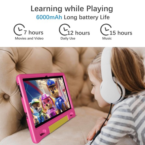 Kids Tablet with Strap, Android 14 Tablet for Kids 10 inch , Toddler Tablet O... - Picture 6 of 7