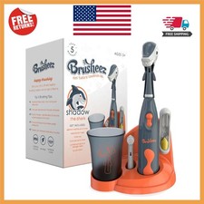 Kids Electric Toothbrush Set - Fun Animal Design for Ages 3 , Safe  Effective