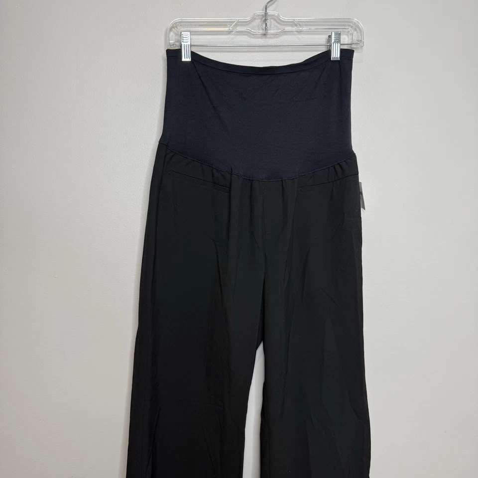 GAP Maternity Modern Bootcut Stretch Black Pants With Elastic Waist Size 12R NWT - Image 3 of 4