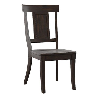 iNSPIRE Q Panel Back Wood Dining Chairs (Set of 2) in Antique Black