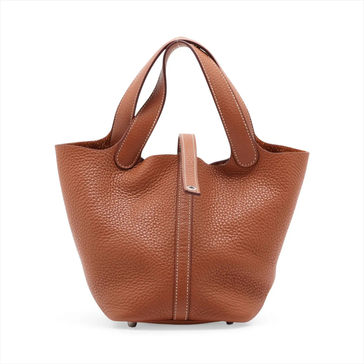 Hermès Picotin Lock 18 PM Taurillon Clemence Gold Silver Metal Fittings T:2015