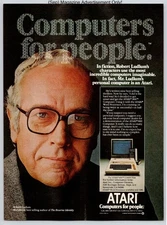 Atari 800 Computer Robert Ludlum Word Processor Promo Vtg 1981 Advertisement