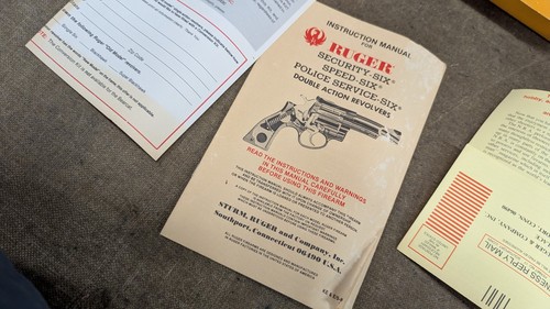 Ruger Security Six .357 Magnum Stainless Original Box with Manual - Picture 4 of 11