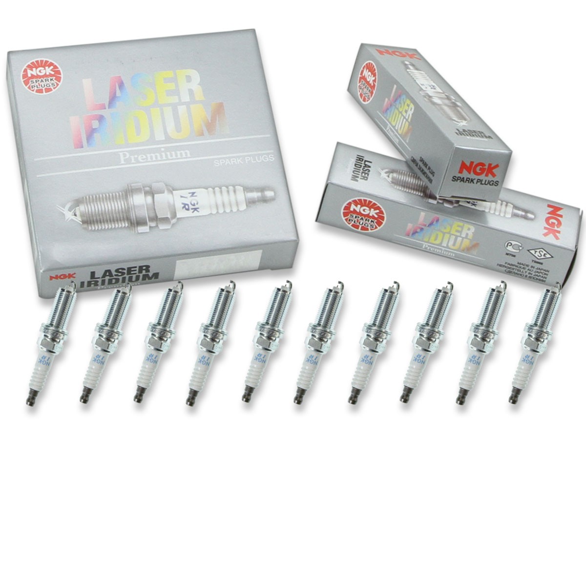 10 pc NGK 7505 SILFR6C11 Laser Iridium Spark Plugs for PKH20TT IKH20TT 4704 pv