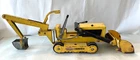 Vintage 1960s # 534 Tonka Trencher Backhoe  Pressed Steel - parts or restoration