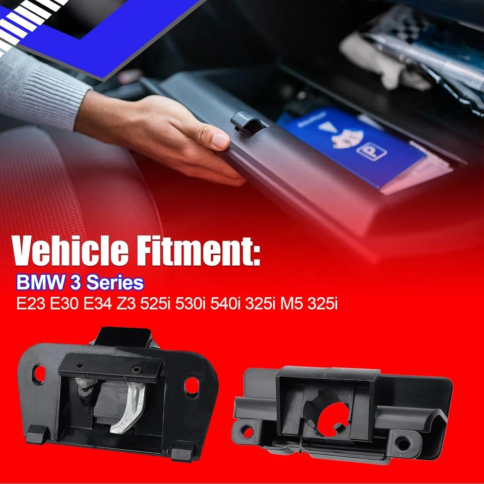 Glove Box Lock Latch 2Pcs 51161946513 For BMW Z3 M5 525i E34 540i E34 Foto 2 de 4