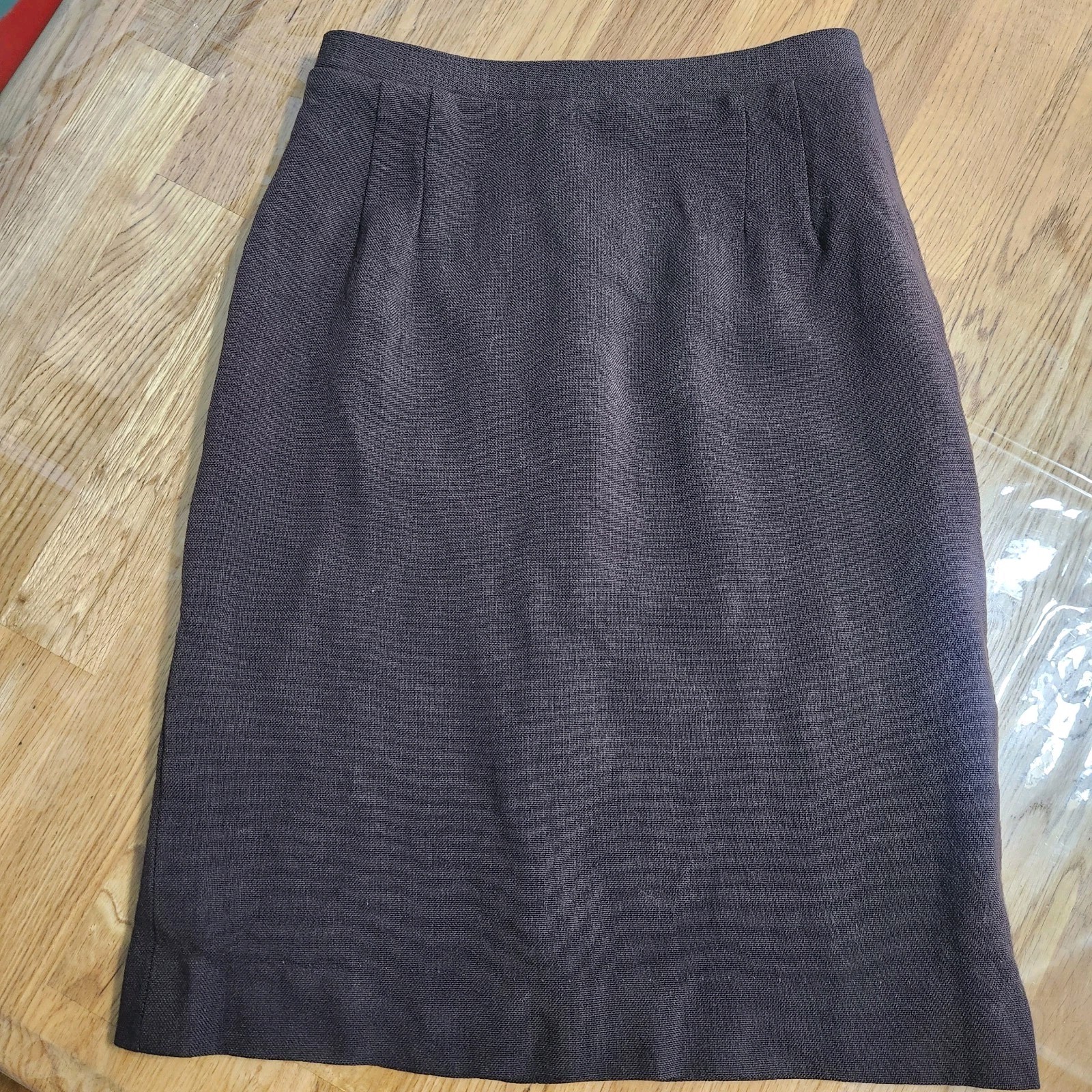 1960s Carol Brent Vintage Medium Brown Skirt sold by Montgomery Ward 