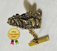 Pratt and whitney PT6T Label Pin Tie Tack Gold Tone