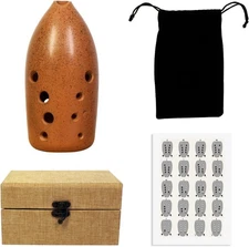 G Key - Xun Performance level Chinese Flute 10 Hole Ceramics Xun Professional...